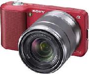NEX-3 14.2-Megapixel Digital Camera - Red